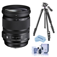 

Sigma 24-105mm f/4.0 DG OS HSM ART Lens for Nikon DSLR Cameras - USA Warranty, Vanguard Tripod, and Accessories