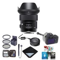 

Sigma 24mm f/1.4 DG HSM ART Lens for Canon EF USA Warranty - Bundle with 77mm Filter Kit, FocusShifter DSLR Follow Focus & Rack Focus, , Sigma USB Dock for Canon Lenses, And More