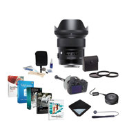 

Sigma 24mm f/1.4 DG HSM ART Lens for Sigma DSLRs - Bundle with 77mm Filter Kit, FocusShifter DSLR Follow Focus, Lens Wrap, Cleaning Kit, Sigma USB Dock, Lens Leash, Software Package