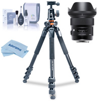 

Sigma 24mm f/1.4 DG HSM ART Lens for Sigma DSLR Cameras, Bundle with Vanguard Tripod