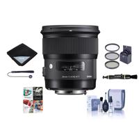 

Sigma 24mm f/1.4 DG HSM ART Lens for Sony E-mount Cameras, Black - Bundle With 77mm Filter Kit, Lens Wrap, Cleaning Kit, Capleash, Lens Cleaner, PC Software Package