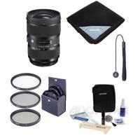 

Sigma 24-35mm F/2 DG HSM ART Lens for Nikon Digital SLR Cameras - Bundle with 82mm Filter Kit, Lens Wrap (19x19), Cleaning Kit, Capleash