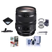 

Sigma 24-70mm F2.8 DG OS HSM IF ART Lens for Canon EF - Bundle With 82mm Filter Kit, Lens Wrap, Cleaning Kit, Capleash II, Lens Cleaner, Software Package