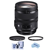 

Sigma 24-70mm F2.8 DG OS HSM IF ART Lens for Canon EF - Hoya XTP UV & CPL Filters
