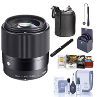

Sigma 30mm f/1.4 DC DN Contemporary Lens for Canon EF-M - Bundle with Free Accessories & Mac Software Suite