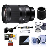 

Sigma 35mm f/1.2 DG DN ART Lens for Sony E-Mount - Bundle With 82mm Filter Kit, Flex Lens Shade, Cleaner, Capleash, Lens Wrap, Macro Extension Tube Set, Cleaning Kit, Mac Software Package