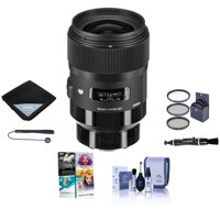 

Sigma 35mm f/1.4 DG HSM ART Lens for Sony E-mount Cameras, Black - Bundle With 67mm Filter Kit, Lens Wrap, Cleaning Kit, Capleash II, Lens Cleaner, Pc Software Package