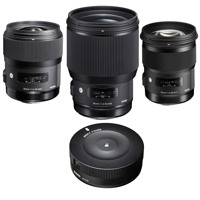 

Sigma 3 Lens Bundle For Canon EF Includes 35 f/1.4 DG HSM ART, 50mm f/1.4 DG HSM ART Lens, 85mm f/1.4 DG HSM ART Lens - And Sigma USB Dock for Canon Lenses