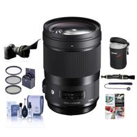 

Sigma 40mm f/1.4 DG HSM ART Lens for Sigma DSLR Cameras - Bundle With 82mm Filter Kit, Lens Case, Flex Lens Shade, Cleaning Kit, Lens Cleaner, Capleash, PC Software Package