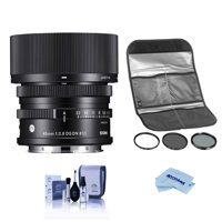 

Sigma 45mm f/2.8 DG DN Contemporary Lens for Leica L-Mount - With HOYA 55MM Digital Filter Kit II, Cleaning Kit, Microfiber Cloth