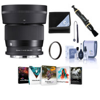 

Sigma 56mm f/1.4 DC DN Contemporary Lens for Leica L - Bundle with Free Accessories & PC Software Suite