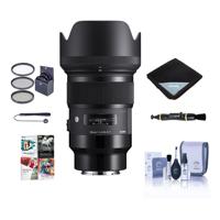

Sigma 50mm f/1.4 DG HSM ART Lens for Sony E-mount Cameras, Black - Bundle With 77mm Filter Kit, Lens Wrap, Cleaning Kit, Capleash II, Lens Cleaner, Pc Software Package