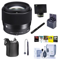 

Sigma 56mm f/1.4 DC DN Contemporary Lens for Canon EF-M - Bundle with Free Accessories & PC Software Suite