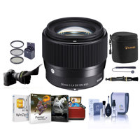 

Sigma 56mm f/1.4 DC DN Contemporary Lens for Canon EF-M - Bundle with Free Accessories & Mac Software Suite