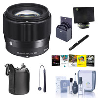 

Sigma 56mm f/1.4 DC DN Contemporary Lens for Micro Four Thirds - Bundle with Free Accessories & PC Software Suite
