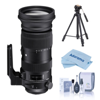 

Sigma 60-600mm F4.5-6.3 DG OS HSM "Sports" Lens for Nikon Digital Cameras - Bundle With Vanguard Alta Pro 264TBH Tripod and TBH-100 Head with Arca-Swiss QR Plate, Cleaning Kit, Microfiber Cloth