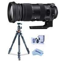 

Sigma 60-600mm F4.5-6.3 DG OS HSM "Sports" Lens for Sigma Digital Cameras - Bundle With Vanguard Alta Pro 264TBH Tripod and TBH-100 Head with Arca-Swiss QR Plate, Cleaning Kit, Microfiber Cloth