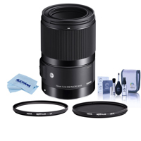 

Sigma 70mm f/2.8 DG ART Macro Lens for F/Sony E - Bundle With Hoya NXT Plus 49mm HMC UV Filter, Hoya NXT Plus, 49mm HMC Circular Polarizer Filter, Cleaning Kit, Microfiber Cloth