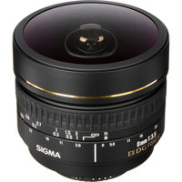 

Sigma 8mm f/3.5 EX DG Circular Fisheye Auto Focus Lens for Nikon AF-D Cameras - USA Warranty