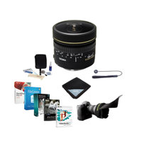 

Sigma 8mm f/3.5 EX DG Circular Fisheye AF Lens for Sigma DSLR Cameras -USA Warranty- Bundle w/Flex Lens Shade, Cleaning Kit, Lens Wrap, Lens Cap Leash, Software Package