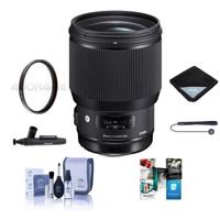 

Sigma 85mm f/1.4 DG HSM ART Lens for Canon EF's - Bundle With 86mm UV Filter, Lens Wrap, Cleaning Kit, Lens Cleaner, Capleash II, Software Package