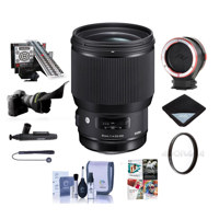 

Sigma 85mm f/1.4 DG HSM ART Lens for Nikon DSLR's - Bundle With 86mm Filter Kit LensAlign MkII Focus Calibration System, Peak Lens Changing Kit Adapter, Software Package, And More