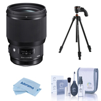 

Sigma 85mm f/1.4 DG HSM ART Lens for Nikon DSLRs - With Tripod, Cleaning Kit, Microfiber Cloth