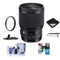 

Sigma 85mm f/1.4 DG HSM ART Lens for Sigma DSLR's - Bundle With 86mm UV Filter, Lens Wrap, Cleaning Kit, Lens Cleaner, Capleash II, Software Package