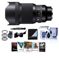 

Sigma 85mm f/1.4 DG HSM ART Lens for Leica L-mount Cameras, Black - Bundle With 86mm Filter Kit, Flex Lens Shade, Lens Cleaner, Capleash, Lens Shade, Cleaning Kit, PC Software Package