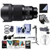 

Sigma 85mm f/1.4 DG HSM ART Lens for Leica L-mount Cameras Black - Bundle With 86mm Filter Kit, LensAlign MkII Focus Calibration System, 4-Section Aluminum Handheld Monopod, Software Pack, And More