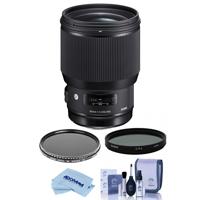 

Sigma 85mm f/1.4 DG HSM ART Lens for Leica L-mount - Bundle With Bower 86mm Circular Polarizer Filter, Bower 86mm Variable Neutral Density (ND) Filter 2 to 8 Stops, Cleaning Kit, Microfiber Cloth