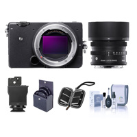 

Sigma fp Mirrorless Digital Camera with 45mm f/2.8 DG DN Contemporary Lens Bundle with Sigma LVF-11 LCD Viewfinder, Filter Kit and Accessories