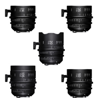 

Sigma T1.5 FF High Speed Prime Cine 5 Lens Set, Includes 20mm, 24mm, 35mm, 50mm, 85mm Lenses and PMC-002 Case, Imperial, Sony E Mount