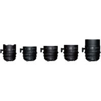 

Sigma T1.5 FF High Speed Prime Cine 5 Lens Set, Includes 20mm, 24mm, 35mm, 50mm, 85mm Lenses and PMC-002 Case, Metric, Sony E Mount