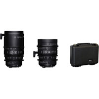 

Sigma 18-35mm T2 + 50-100mm T2 High Speed Zoom Cine Lens with PCM-001 Hard Case, Fully Luminous Markings, Feet, Canon EF Mount