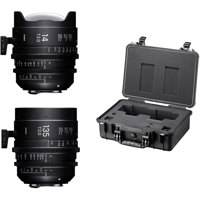 

Sigma 135mm T2 and 14mm T2 FF High-Speed Prime Cine Lens Kit with Case, Fully Luminous Markings, Feet, Arri PL Mount
