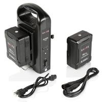

Shape 2x Full Play 14.8V 98Wh 6.8Ah Rechargeable Lithium-Ion Gold-Mount Battery with Intelligent Dual Charger for Broadcast Video Cameras