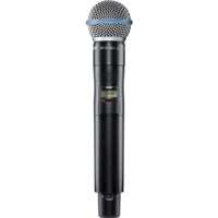 

Shure ADX2 ShowLink-Enabled Wireless Handheld Transmitter with Beta 58A Supercardioid Vocal Microphone Capsule, G57: 470-616 MHz