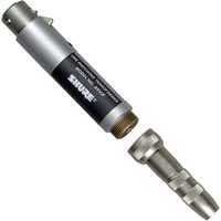 

Shure A95UF Line Matching Transformer for 75 to 300 ohm Mics, In-Line XLR Female to 1/4" (Jack and Plug) Barrel