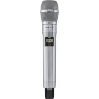 

Shure ADX2 ShowLink-Enabled Frequency Diversity Handheld Transmitter with KSM9 Dual-Pattern Condenser Wireless Microphone Capsule, Nickel