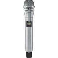 

Shure ADX2 Single Frequency ShowLink-Enabled Handheld Transmitter with KSM8 Dualdyne Cardioid Wireless Microphone Capsule, Nickel