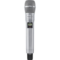 

Shure ADX2 Single Frequency ShowLink-Enabled Handheld Transmitter with KSM9HS Multi-Pattern Condenser Wireless Microphone Capsule, Nickel