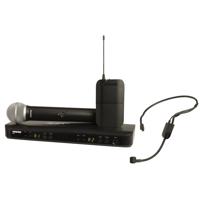 

Shure BLX1288/P31 Dual-Channel Headset & Handheld Combo Wireless Mic System, Includes BLX1 Bodypack Transmitter, BLX88 Dual Channel Receiver, BLX2 Handheld Transmitter with PG58 Microphone, PGA31 Headset Condenser Microphone, H10: 542.125-571.800 MHz