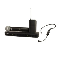 

Shure BLX1288/P31 Dual-Channel Headset & Handheld Combo Wireless Mic System, Includes BLX1 Bodypack Transmitter, BLX88 Dual Channel Receiver, BLX2 Handheld Transmitter with PG58 Microphone, PGA31 Headset Condenser Microphone, H9: 512.125-541.800 MHz