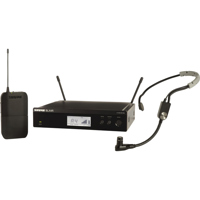 

Shure BLX14R/SM35 Headset Wireless Microphone System, Includes BLX1 Bodypack Transmitter, BLX4R Rack Mount Receiver, SM35 Headset Microphone, H9: 512.125-541.800MHz