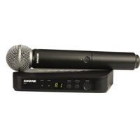 

Shure BLX24/SM58 Handheld Wireless System, Includes BLX4 Single-channel Receiver, BLX2 Handheld Transmitter with SM58 Microphone, H10: 542.125-571.800MHz