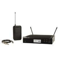 

Shure BLX14 Bodypack Guitar or Bass Wireless System, H10:542.125-571.800 MHz, Includes BLX4R Rack Mount Receiver, BLX1 Bodypack Transmitter, WA302 Instrument Cable