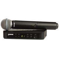 

Shure BLX24 Handheld Wireless System with Beta 58A Microphone, Includes BLX4 Wireless Receiver, BLX2 Handheld Wireless Transmitter, H9: 512.125-541.800MHz