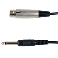 

Shure C15AHZ 15' (4.6 m) Replacement Cable with 1/4" Phone Plug on Equipment End (Pin 2 Hot)