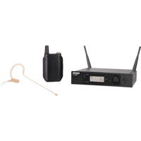 

Shure GLXD14R/MX53 Wireless System (Z2 Band: 2400 - 2483.5 MHz), Includes GLXD1 Bodypack Transmitter, GLXD4R Wireless Receiver, MX153 Earset Headworn Microphone
